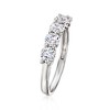 Ross-Simons 1.10 ct. t.w. CZ 5-Stone Ring in Sterling Silver - 3 of 4