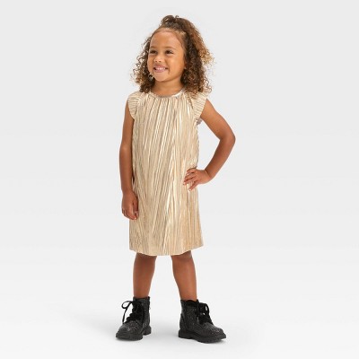 Gold 2024 toddler dress