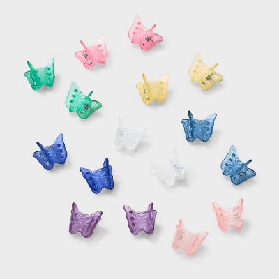 Girls' 16pk Mini Butterfly Clips Set - Cat & Jack™️