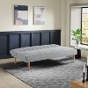 Serta Santiago Convertible Sofa Woven Light Gray - 4 of 4