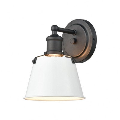 Elk Home Holgate 1 - Light Wall Light in  Charcoal