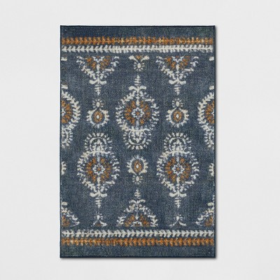 2'x3' Floral Tufted Accent Rug Navy - Threshold™