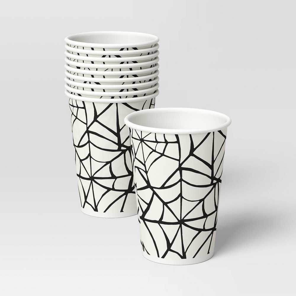White Web Disposable Cups 4.25" - 10ct - Hyde and EEK! Boutique™