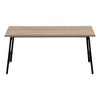Vynxaria Contemporary Modern Rectangular Coffee/Accent/Cocktail Table 40"L, Brown Laminate/Black Metal - 4 of 4