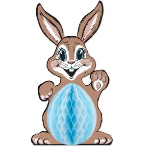 Beistle Vintage Easter Tissue Bunny, 32", (1/Pkg) Multicolored - 1 of 2
