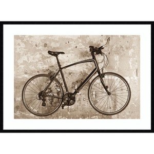 Amanti Art Bike by Deborah Revell Wood Framed Wall Art Print - 1 of 4