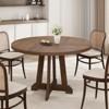 Dining Table for 4 to 6 People, 47 Inch Round Dining Table, Wooden Kitchen Table with Sturty Legs - 4 of 4