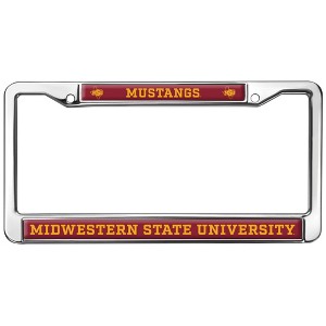 Midwestern State University Mustangs Full Size Standard License Plate Metal Frame - 1 of 4