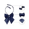 Allegra K Women's Adjustable Solid Color Pre-tied Bowknot Uniform Work Costume Bow Tie - 4 of 4