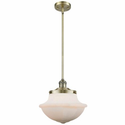 Oxford - 1 Light Stem Hung Mini Pendant In Traditional Style-11.5 Inches Tall and 11.75 Inches Wide