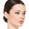Guili Sterling Silver Square Stud Earrings with Clear Cubic Zirconia – A Timeless and Elegant Design That Adds Classic Sparkle to Any Look - 3 of 4