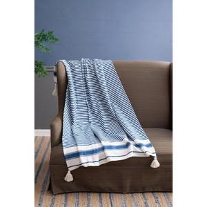 NicBex 50x60" Cotton Throw Blanket,Soft Bed Blanket with Tassels for Bedroom,2 Pack - 1 of 4