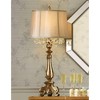 Barnes and Ivy Dubois Traditional Table Lamp 37 1/4" Tall Antique Gold Mist Gray Crystal Beading Drum Shade for Bedroom Living Room Bedside Nightstand - 2 of 4