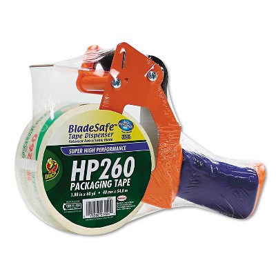 Duck Bladesafe Antimicrobial Tape Gun w/Tape 3" Core Metal/Plastic Orange 1078566