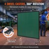 VEVOR Welding Screen with Frame, 6' x 6' Welding Curtain Screen, Flame-Resistant Vinyl Welding Protection Screen on 4 Swivel Wheels, Green - 4 of 4