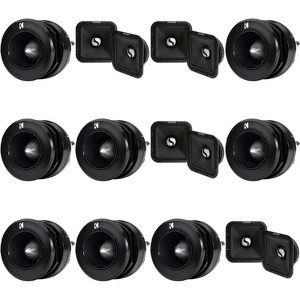 Kicker ST-Series PA ST4TW 1.5" Bullet Tweeter & ST9MR4 9" Mid Range Bundle ( 8 tweeters ) - 1 of 4