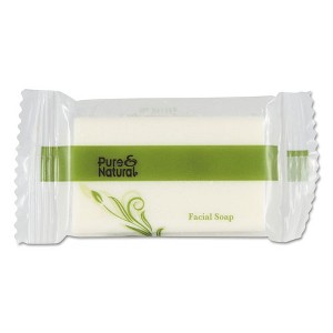 Pure & Natural Body and Facial Soap, Fresh Scent, # 3/4 Flow Wrap Bar, 1,000/Carton - 1 of 4