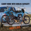 VEVOR Motorcycle Carrier, 2-Bike 600 LBS Aluminum Motorcycle Carrier Hitch Mount, Loading Ramp, Scooter Dirt Bike Trailer Hauler, for Car, Truck - 3 of 4