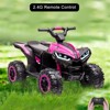 12V Ride On Toy ATV, Battery Powered 4 Wheeler Quad Car, Electric ATV with Remote Control, Music, Horn, Monitor Display, LED Lights for Toddlers 3-10 - 4 of 4