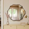 Beautyolove Unique Gold Aluminum Alloy Framed Scallop Wall Mirror with Artistic Design - 3 of 4