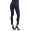 Rekucci Women's Pull-On Slim Ankle Pants with Faux Snaps – Stretch Comfort Waistband & Chic Office Style - Navy, 16 - 3 of 4