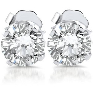 Pompeii3 1ct Diamond Studs 14K White Gold - 1 of 3
