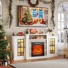 Vlrska 59'' Electric Fireplace TV Stand with Remote Control and LED Lighting - 4 of 4