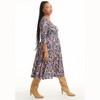 June + Vie by Roaman's Women's Plus Size Sweetheart Swing Dress - 4 of 4