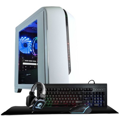 Periphio Warp Gaming PC Desktop Bundle - AMD Ryzen 5, Radeon Vega 7 iGPU, 16GB RAM, 1TB NVMe (SSD), Windows 11 Gaming Computer with Mouse + Keyboard