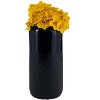 Sagebrook Home Ceramic Vase Contemporary Grooved Design Decorative Table Accent - 2 of 4