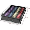 Tempered Glass Coffee Holoder, Pod Drawer for Nespresso Vertuo, Holds 40 Large or 52 Small Capsules - 2 of 4
