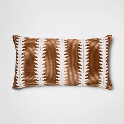 Oversized Textural Woven Lumbar Throw Pillow Cream - Threshold™ : Target