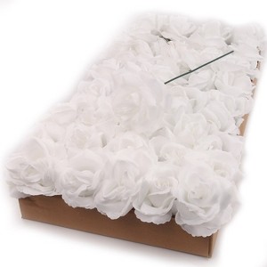 Floral Home 8" Pick White Rose - 50-Piece - 1 of 4