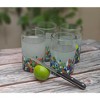 Dos Sueños Mexican Hand Blown Drinking Glasses - Confetti Carmen Design - 14oz - Set of 4 - 2 of 4