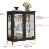 Kings Brand Furniture Cataleya 3-Tier Curio Cabinet – Modern Display Case with Storage Shelves for Figures & Collectibles - 2 of 4