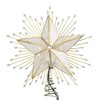 Kurt Adler 10-Inch 5-Point Capiz Star Treetop with Rays and Beads - 3 of 4