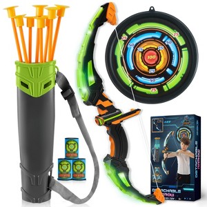 Joyfy Kids Archery Bow and Arrow Toy Set with LED, Archery Toy Set for Boys' Outdoor Play, Great Birthday Gift for Boys and Girls Ages 6-12 - 1 of 4