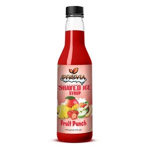 Syruvia Snow Cone Syrup 12.7oz - Fruit Punch Flavoring Syrup - 1 of 4