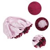 Unique Bargains Women Reusable Shower Cap for Bathroom Hotel 1 Pc - 3 of 4