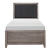 Twin Size Platform Bed with Upholstered Headboard for Bedroom - 2 of 4