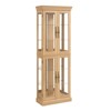 FONTOI Wine Rack, Wine Rack with Wood Frame for Toy Display in Living Room, Kitchen, Pantry, Oak, 24.21"*12.2"*71.26" - 3 of 4