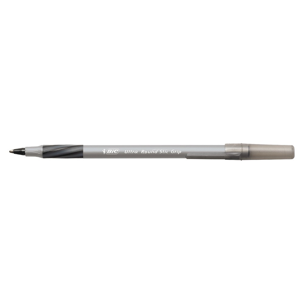 UPC 070330137264 product image for BIC Round Stic Grip Xtra Comfort Ballpoint Pen, Black Ink, Medium, Dozen | upcitemdb.com