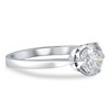 Pompeii3 1 1/2Ct Solitaire Lab Created Round Diamond Engagement Ring 14k Gold & Platinum - Size 7 - 3 of 4