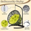 Cat Bed Pet Egg Chair Hanging Swing Bed Hammock with Removable Soft Cushion Easy Cleaning Suitable Small Dog & Cats and Indoors & Outdoors - 2 of 4