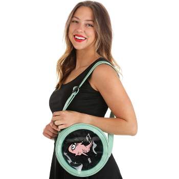 HalloweenCostumes.com   Women  Cat in the Hat Costume Companion Pouch Purse, Pink/Clear/Green