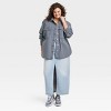 Women's Denim Shacket - Universal Thread™ - 3 of 3