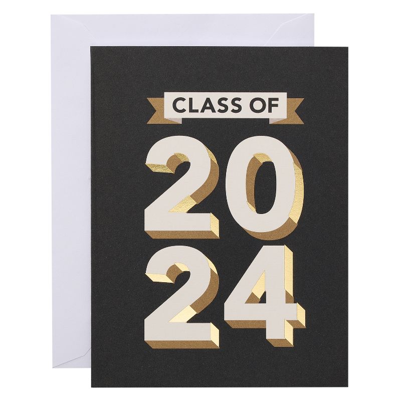 24ct Graduation Blank Notes Class of 2024 Hot Stamp, 1 of 4