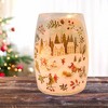 Stony Creek 5.5 Inch Magical Winterland Pre-Lit Small Vase Christmas Winter Snowman Novelty Sculpture Lights - 2 of 4