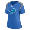 NFL Detroit Lions Women's Short Sleeve Lace Up V-Neck Fashion Jersey - image 2 of 3