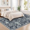 Faux Wool Modern Tiger Pattern Area Rug Ultra Thin Machine Washable Non Slip Stain Resistant Non Shedding Pet Friendly Floor Rug - 2 of 4